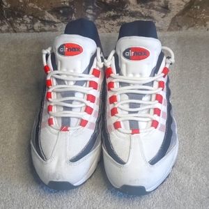 Nike Air Max 95 QS, C:White, Red, Gray, S: 11